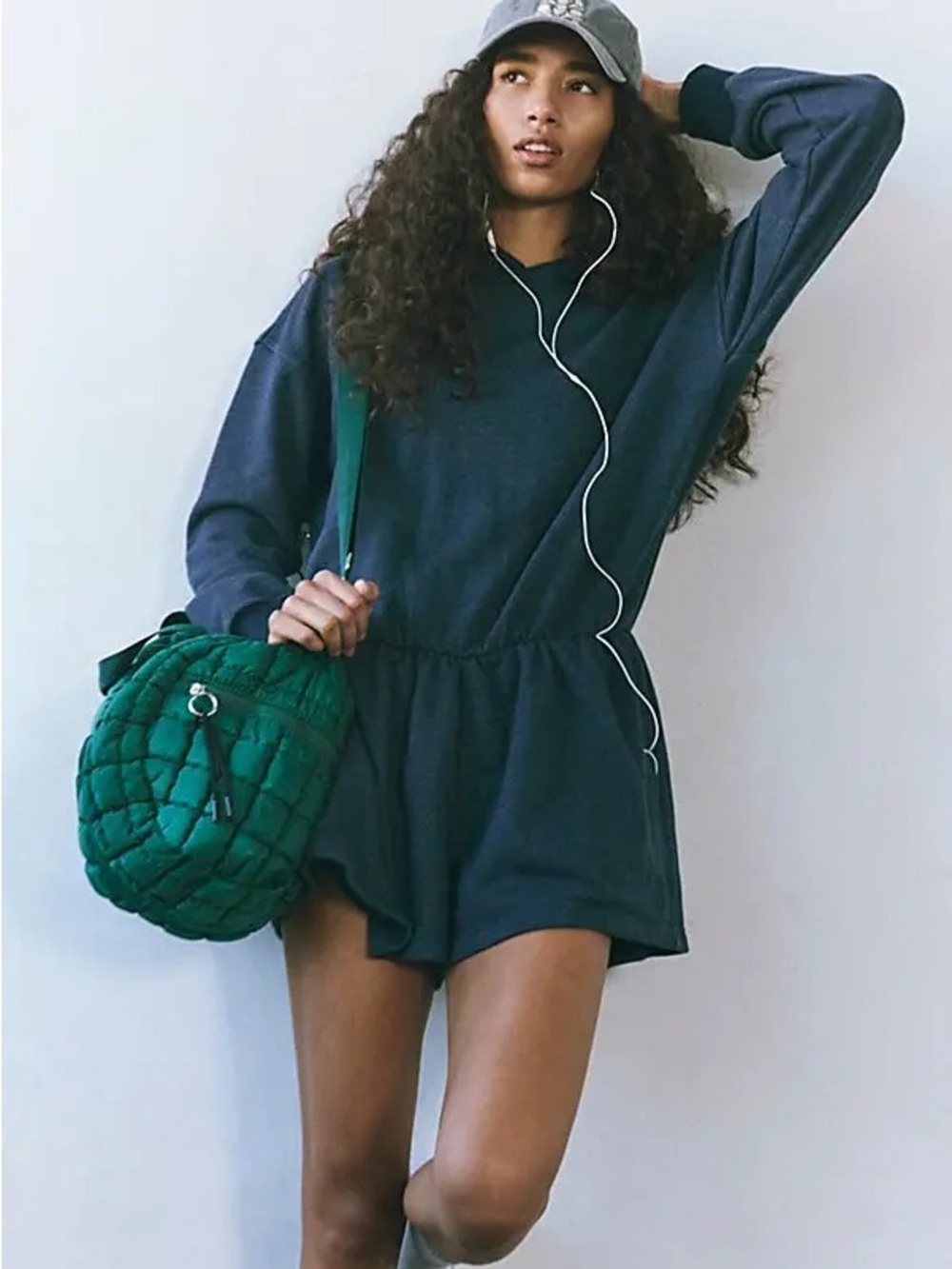 FP Movement by Free People Midnight Blue Such A Flirt Romper